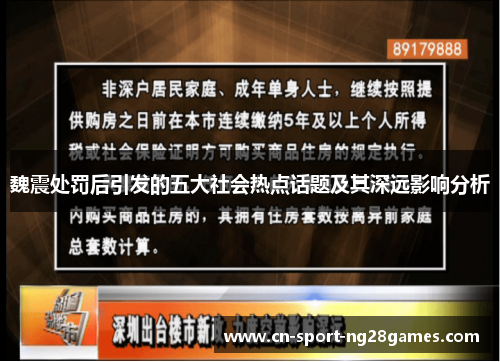 魏震处罚后引发的五大社会热点话题及其深远影响分析