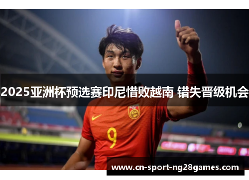 2025亚洲杯预选赛印尼惜败越南 错失晋级机会 2025亚洲杯预选赛印尼惜败越南 错失晋级机会